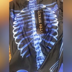 Dolls Kill skeleton bodysuit New